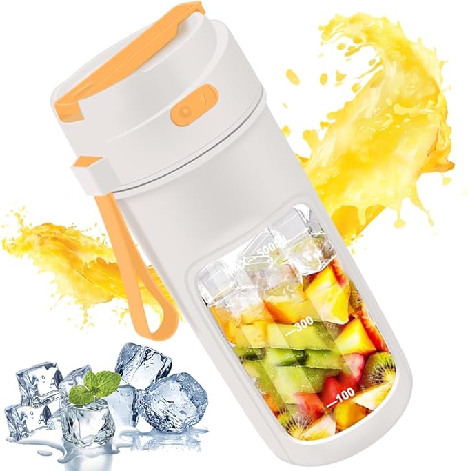 licuadora personal para batidos y licuados 10 cuchillas de gran capacidad de 500 ml y recargable por USB