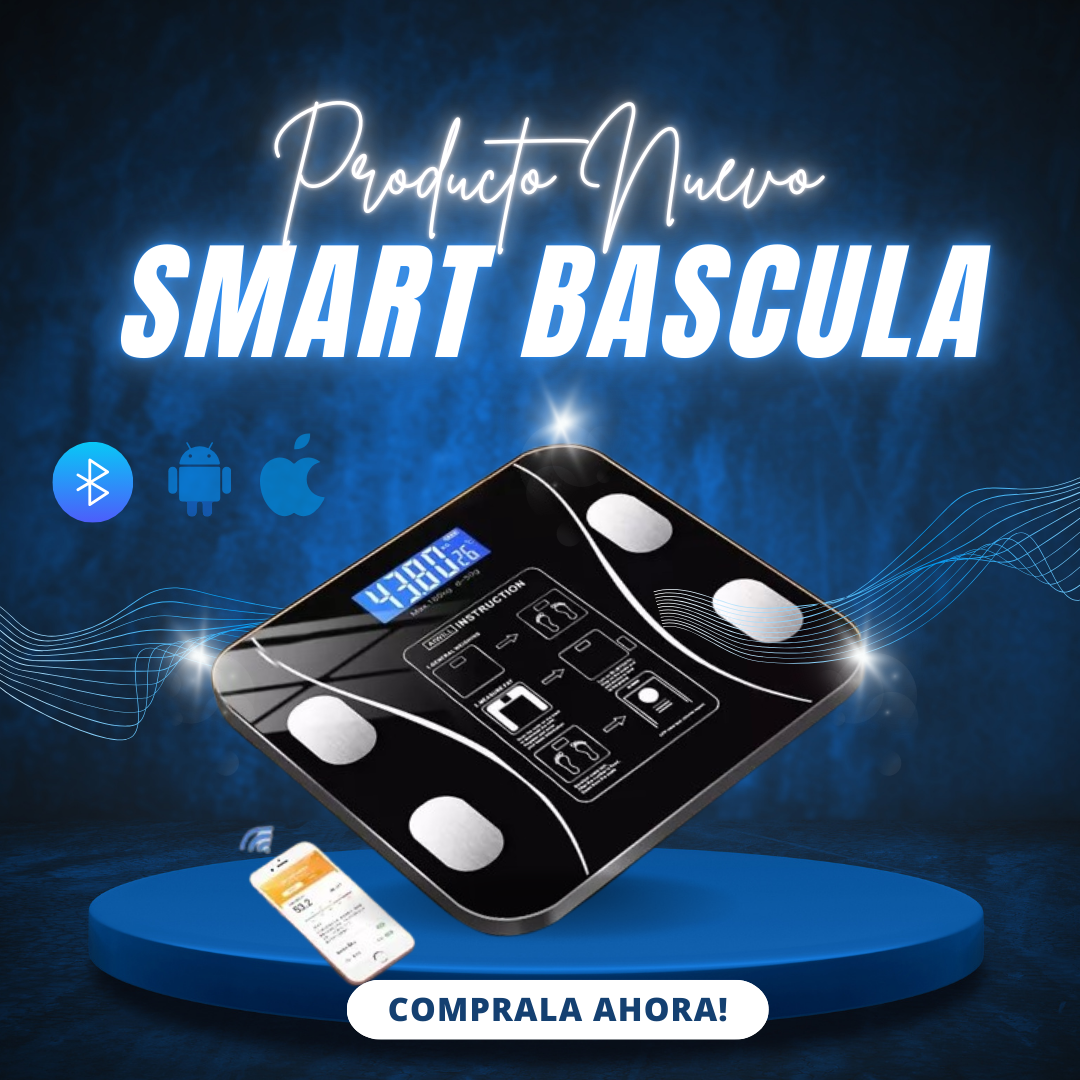 Báscula de grasa corporal con energía solar, báscula digital inteligente con cinta métrica, analizador de teléfono conectado a Bluetooth,